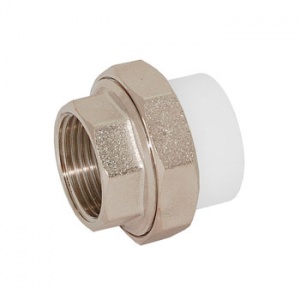 Муфта белая PPRC разъёмн ВР 20*1/2 (Pro Aqua) №00991