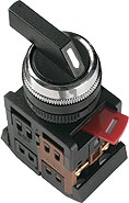 Кнопка ALC-22 рукоятка на 2 полож I-O (чёрн) №04167