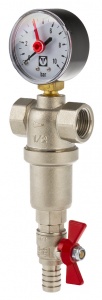 Фильтр с манометром 3/4 VT389.N.05 16 бар(100мк) №03094