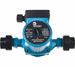 Насос цирк Wester WCP 25-60G с гайками №09264