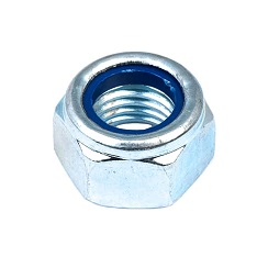 Гайка синий нейлон М16х2.00 DIN985-6 №09080