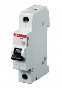 Выключ автомат 1п 10А C 6кА S201 ABB №04424