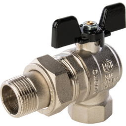 Кран шаровой 3/4 углов с амер Бабочка Stout PN40 №07711