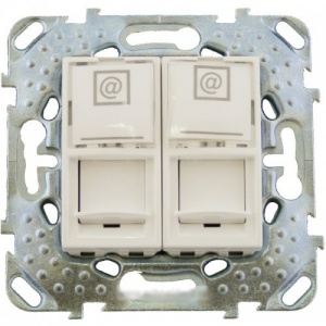 Розетка комп 2м СП RJ45 Unica (бел) MGU5.2020.18ZD SchE №02553