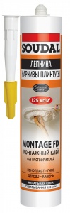 Гвозди жидкие (пенопласт,гипс,дерево) 300мл Мontage Fix SOUDAL №06127