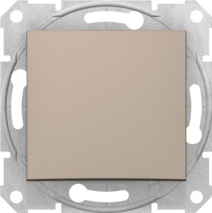 Выкл 1кл СП "AtlasDesign" (карбон) SchE №02460