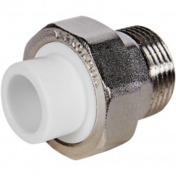Муфта белая PPRC разъёмн НР 20*3/4 (Pro Aqua) №11291