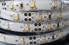 Лента светод 3528 (60LED) 12V 1м силик желтый №07101
