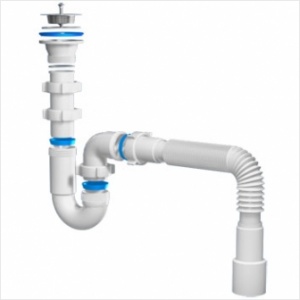 Сифон АНИ 1 1/2*40 мет/вып прямоточн с г/тр 40*40/50 (D0115) №04796