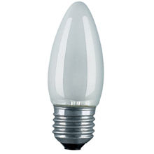 Лампа свеча 60W E-27 матовая №06297