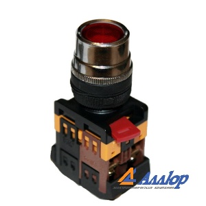 Кнопка ABLF-22 Д-22мм 240В (красн) №00870