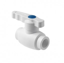 Кран белый PPRC шаровой 50 (Pro Aqua) №11330