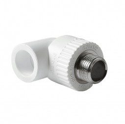Угольник белый PPRC комбинир.НР 20*3/4 (Pro Aqua) №11325
