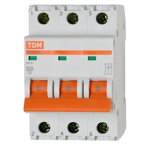 Выключатель автомат. TDM ВА47-29 3п 16А С №04534