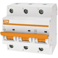 Выключ автомат TDM ВА47-100 3п 25А С №00059