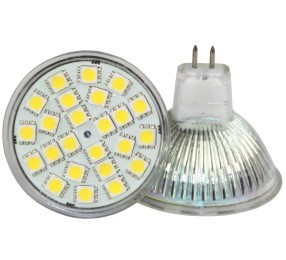Лампа св/диод MR-16 8W 220V GU5.3 3000К IN HOME №06829