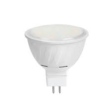 Лампа св/диод MR-16 10W 220V G5.3 3000K мат/ст Wolta №00997