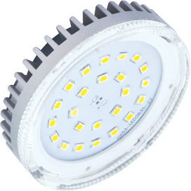 Лампа св/диод GХ53 6W 220V 2800К прозр/ст Ecola №03986