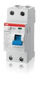 УЗО F202 2п 63А 100мА АС ABB №04908