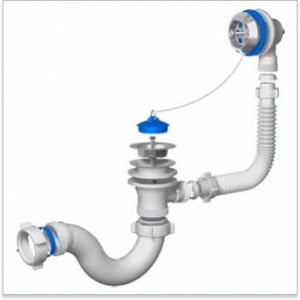 Сифон АНИ д/в 1 1/2*40 мет/вып/пер без г/тр круглый Е150 №03655