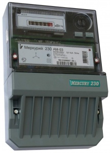 Счётчик Меркурий-230 АМ-03 5(7,5)А 3ф 1тар №07259