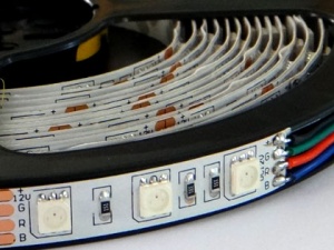 Лента св/д RGB 5050 (60LED/м, 14.4W/м) 12V 1м IP20 №06909