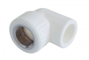 Угольник белый PPRC комбинир.ВР 20*1/2 (Pro Aqua) №05126