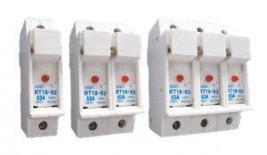 Предохранитель RT 18-63Х, 2Р, 63А (база) * №01810