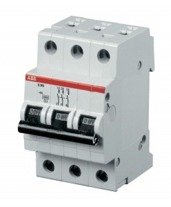 Выключ автомат 3п 50А C 6кА S203 ABB №07319