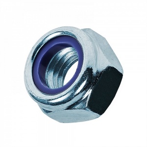 Гайка синий нейлон М30 DIN985-6 №09882