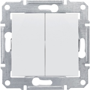 Выкл 2кл СП "Sedna" (бел) SDN0300121 SchE №07045