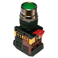 Кнопка ABLF-22 Д-22мм 240В (зел) №00869
