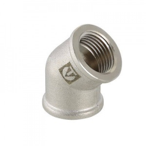 Угольник 3/4 г/г 45` (хром) Valtec №00656